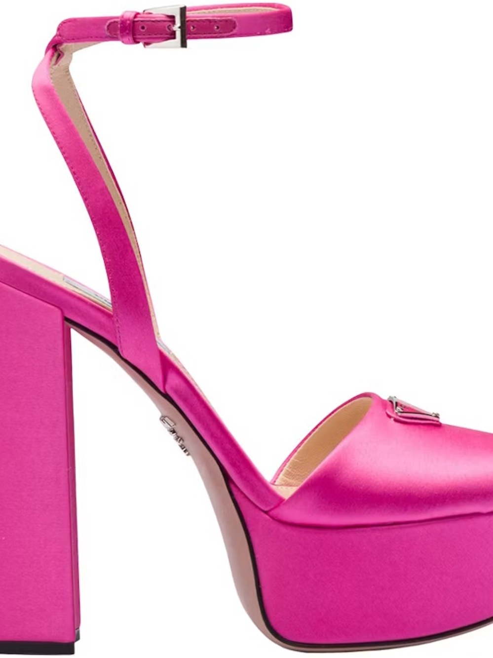 Prada 135mm Platform Sandals
Begonia Pink Satin size 39 (9W)
